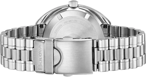 Vista 3 de Bulova Devil Diver Oceanographer - Reloj automático para hombre con correa de acero inoxidable color plateado 18 modelo 96B322