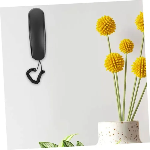 Vista 3 de jojofuny Teléfono Teléfono Fijo Extensión La Llamada Teléfono Pequeño Teléfono Colgante de Pared Teléfono Portátil Teléfono Electrónico