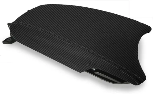 Vista 3 de Tapa para consola central (fibra de carbono, para Hyundai Azera, 2012-2017), color negro
