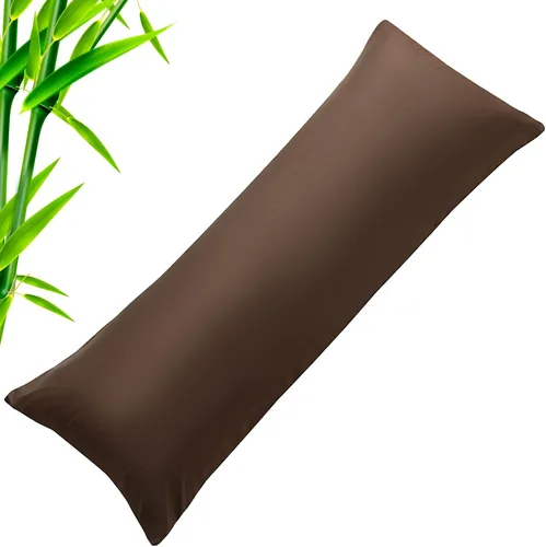Vista 15 de Fundas de almohada tamaño estándar paquete de 2, fundas de almohada de rayón de bambú refrescantes con cierre de sobre, fundas de almohada frescas