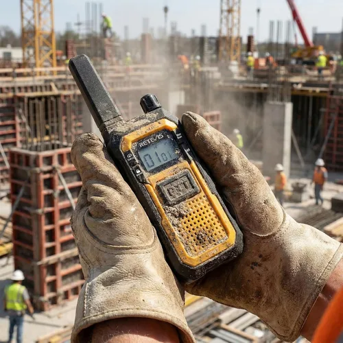 Vista 11 de Retevis Walkie Talkies de construcción RB48 largo alcance, durabilidad