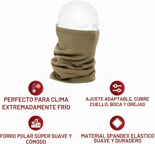 Vista 6 de Rothco forro polar contorneado elástica braga para el cuello Marrón coyote