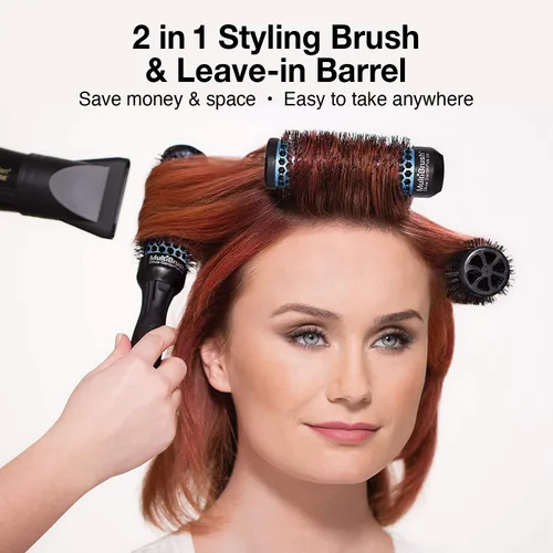 Vista 3 de Olivia Garden MultiBrush - Cepillo térmico desmontable no eléctrico con barril de cerámica
