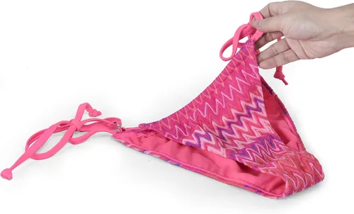 Vista 3 de ASBAYSON Bikini para mujer, traje de baño sexy a cuadros 3D de verano para la playa