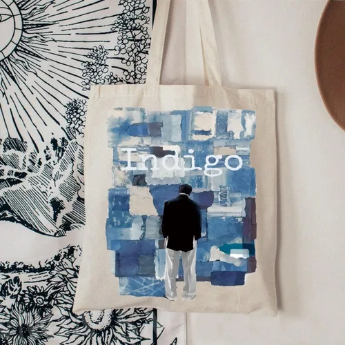 Vista 2 de BLUPARK Indigo Album Tote Bag - Bolso Kpop de lona inspirado en cantantes