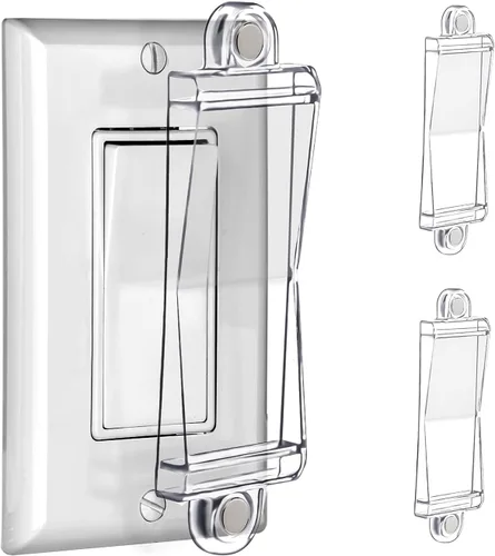 Vista 13 de PSZEZNZ - Cubierta protectora para interruptor de luz, cubiertas de salida de interruptor de luz para interruptores de pared modernos y planos