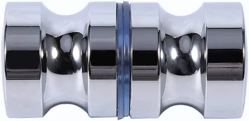 Vista 3 de TOPINCN Manija de puerta de baño redonda de aleación de aluminio de una sola cara de cristal de ducha perilla enemigo baño ducha gabinete manija