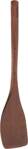 Vista 13 de Tovolo Cuchara de madera ranurada, utensilio de cocina de madera de olivo para cocinar y servir, spoodle de madera natural con agarre cómodo