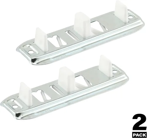 Vista 2 de Prime-Line N 6560 Acero estampado, ajustable, puerta de armario, guía de suelo (paquete de 2) 2 Paquete