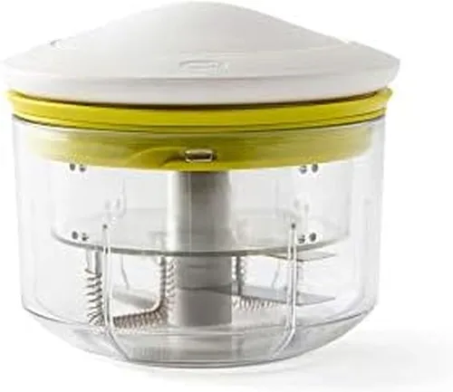 Vista 8 de Chef'n VeggiChop Picadora de alimentos manual (rúcula), 5.5 x 5.5 x 5 pulgadas Arugula