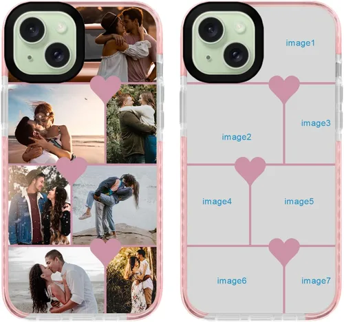 Vista 11 de Funda personalizada para iPhone 12 mini, funda personalizada con collage de fotos con múltiples imágenes, funda personalizada para cumpleaños