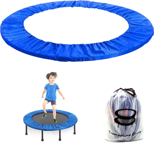 Vista 9 de Funda de resorte para trampolín de 40 pulgadas, almohadilla de seguridad de repuesto para mini trampolín de 3 capas, tela Oxford resistente a