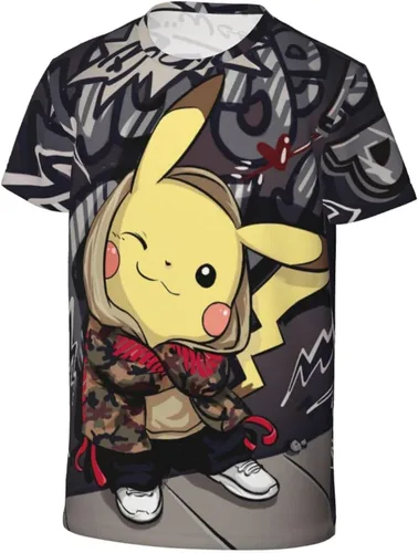 Vista 3 de IQTXI Camiseta de manga corta para niños camiseta casual de dibujos animados para niños y niñas
