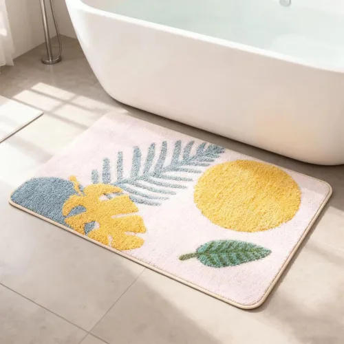Vista 11 de Hi Space Alfombra de baño de 31.5 x 19.7 pulgadas, antideslizante, lavable a máquina, suave, absorbente, bonita, alfombra de baño de felpa
