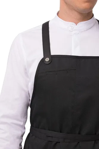Vista 5 de Chef Works Delantal largo con babero para hombre