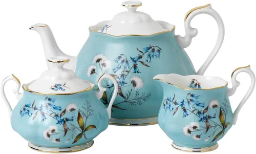 Vista 12 de Royal Albert 100 años 1990 - Juego de 3 piezas (taza de té, platillo y plato de 8")