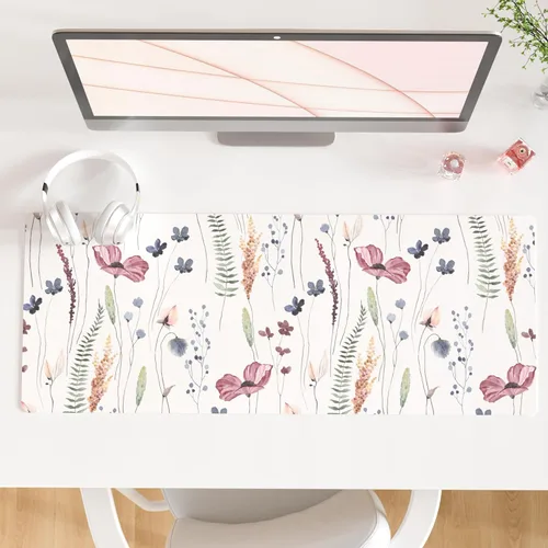 Vista 27 de Qiyi Alfombrilla de escritorio, grande, de mouse, vía láctea, decoración, piel sintética impermeable, protector para oficina, hogar, trabajo