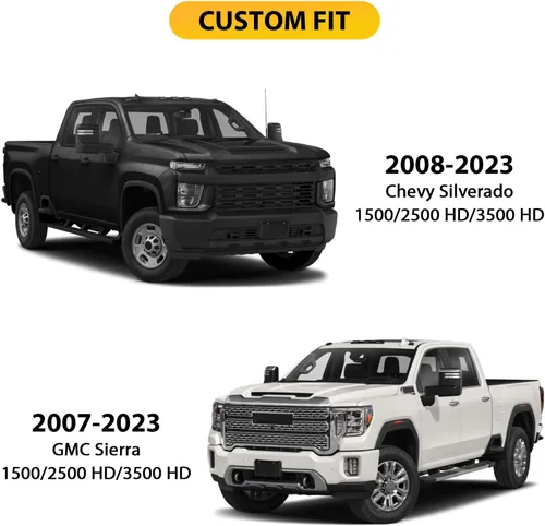 Vista 7 de Octomo Juego completo de fundas de asiento compatibles con Chevy Silverado GMC Sierra Custom Fit 2007 a 2023 1500 2500HD 3500HD Crew Double Extended