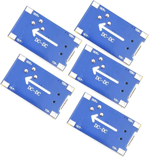 Vista 6 de DEVMO 5 unids DC-DC Regulador de voltaje Step-Up Boost Convertidor Placa de fuente de alimentación 2V-24V a 5V-28V 2A para MT3608 con Micro USB