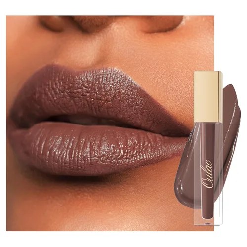 Vista 35 de Oulac Lápiz labial mate rosa para mujeres, lápiz labial líquido duradero de color rosa intenso, color de labios de alto impacto con cobertura total
