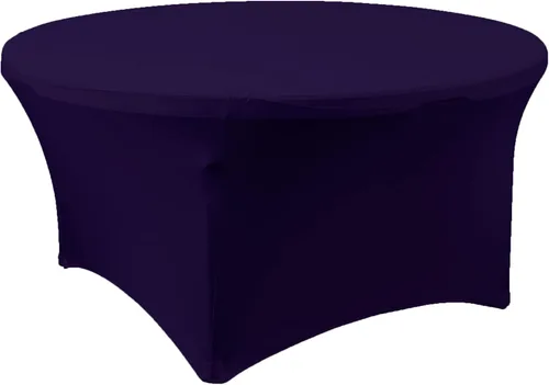 Vista 10 de Simply Elegant Mantel redondo ajustable de elastano Mantel para mesa de banquete, mantel de poliéster y elastano, para cumpleaños, quinceañera