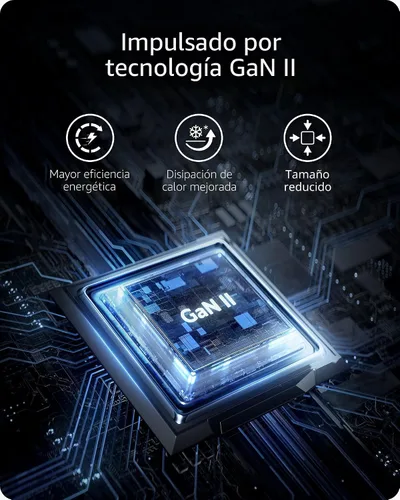 Vista 6 de Anker Nano 65W GaN II PPS USB C, cargador plegable compacto rápido
