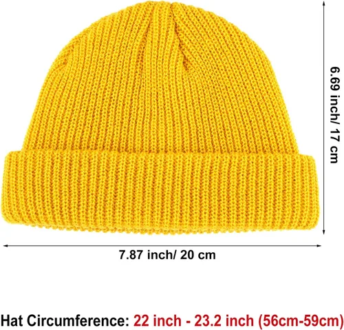 Vista 2 de SATINIOR Gorro de pescador de invierno de 2 piezas, gorro de arrastrero, con borde enrollable, gorro unisex