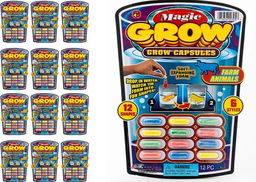 Vista 9 de JA-RU Magic Grow, 18 cápsulas, animales marinos, paquete de 1