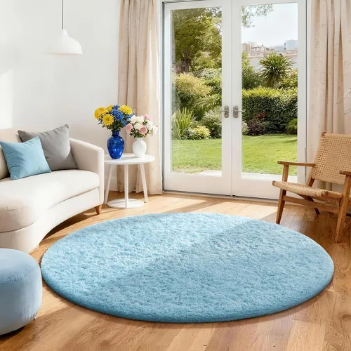 Vista 161 de Ophanie - Alfombras para sala de estar, antideslizante y suave, de felpa grandes y peludas para dormitorio, peludas para niños y niñas, decoración