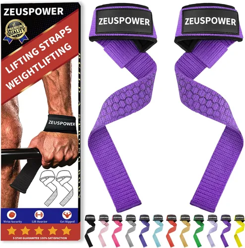 Vista 19 de Lifting Straps Wrist Straps for Weightlifting Gym Straps Weight Lifting Deadlift Workout Women Men Dumbbell Straps for Hand RDL Strap Exercise