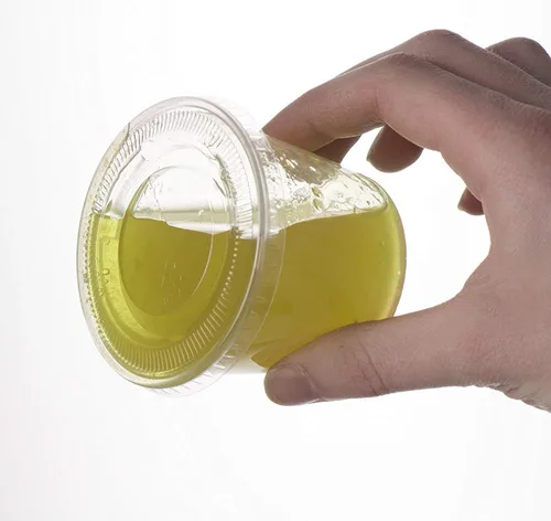 Vista 8 de Tazas de plástico transparente desechables para porciones, con tapa PlastiMade - Tazas desechables para condimentos, vasos para salsa/ aderezo