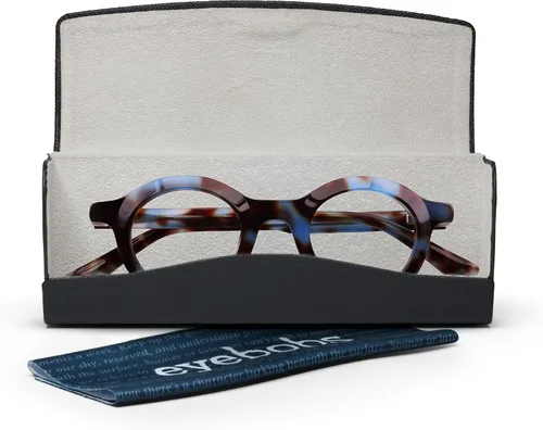 Vista 6 de eyebobs - Ubermensch Reading Glasses Round Frame for Average Faces Negro mate