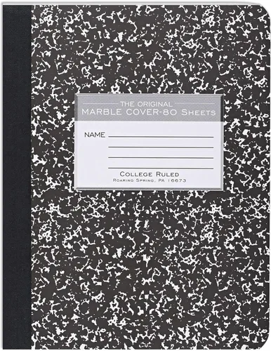 Vista 10 de Roaring Spring Paper Products, cuaderno para composición, 4 paquetes (77328), Negro individual