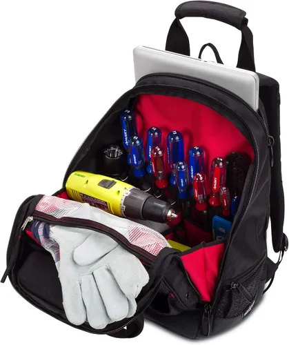 Vista 8 de SwissGear Mochila de bolsa de herramientas, se adapta hasta, Negro, Mediana