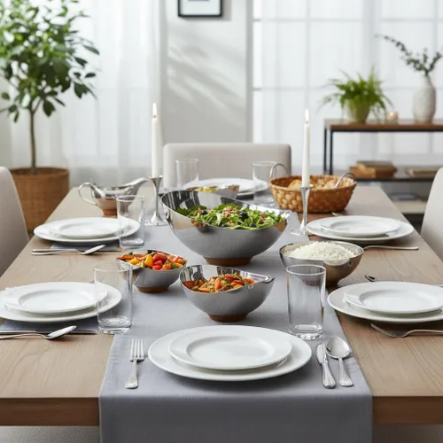 Vista 4 de Nambe Pulse Collection - Cuenco de frutos secos Cuenco para servir aperitivos para cacahuetes, pistachos, cerezas Edamame, frutas, dulces