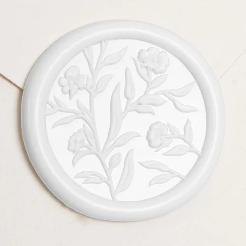 Vista 14 de UNIQOOO Adhesivos de Sello de Cera - (3 Diseños en 1 Paquete) Adhesivos de Sello para Sobre de Invitación de Boda, 60 Piezas Adhesivos