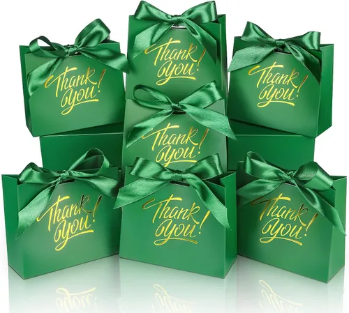 Vista 12 de Paquete de 60 bolsas pequeñas de regalo de agradecimiento, bolsas Marrón