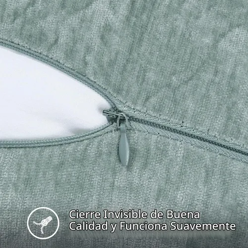 Vista 3 de decorUhome Juego de 2 fundas de almohada de felpilla suave y acogedora de otoño de 12 x 12 pulgadas, fundas decorativas modernas de terciopelo Aqua