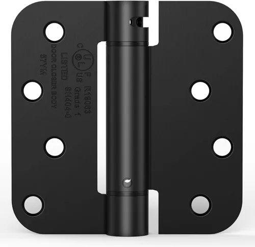 Vista 21 de Paquete de 2 bisagras de puerta de cierre automático de 3.5 Brillo negro