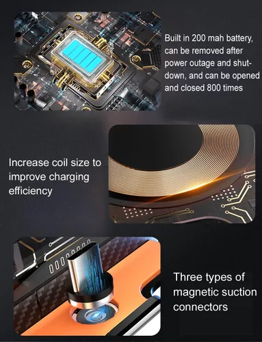 Vista 5 de Cargador inalámbrico transparente con sensor inteligente de 15 W, soporte para teléfono de ventilación de aire del automóvil, carga rápida QC