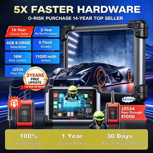 Vista 9 de Autel MaxiSys Elite II Pro Scanner J2534 Reprogramación de actualización gratuita de 2 años High-end professional automotive diagnostic tool 40+