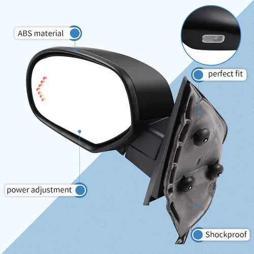 Vista 6 de aa for Gmc Avalanche Silverado 1500 Suburban 1500 2500 Turn Signal Heated Manual Fold Memory Puddle Light Gm1320325 Driver Side