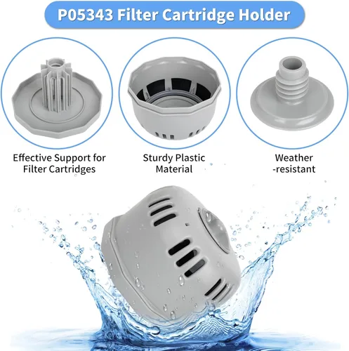 Vista 3 de Pieza de repuesto para bañera de hidromasaje P05343, soporte para cartucho de filtro P6653 compatible con Best Way Cole man SaluSpa, soporte