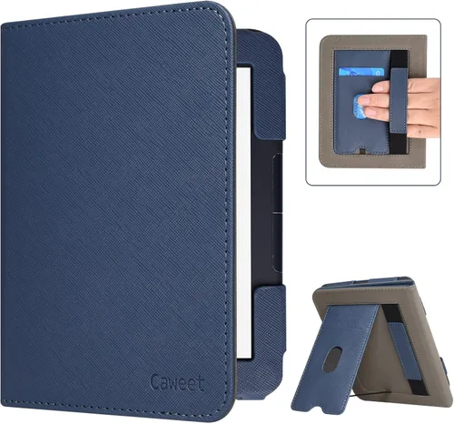 Vista 11 de Caweet Funda para Nook GlowLight 4 Plus de 7.8 pulgadas versión 2023, funda protectora plegable de piel sintética premium con ranura para tarjetas