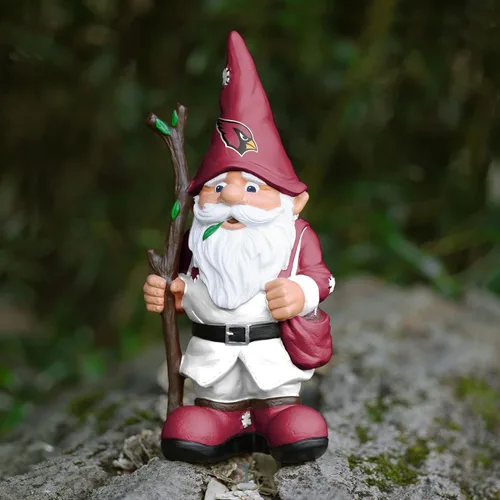 Vista 5 de FOCO NFL Team Logo Holding Stick Garden Statue Outdoor Gnome 2-Varios