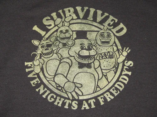 Vista 2 de Bioworld Sudadera negra para niño Five Nights At Freddy's I Survived