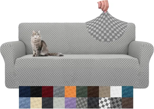 Vista 82 de YEMYHOM Funda para sofá con diseño jacquard de alta elasticidad, funda para silla de sala de estar, a prueba de mascotas, perros y gatos