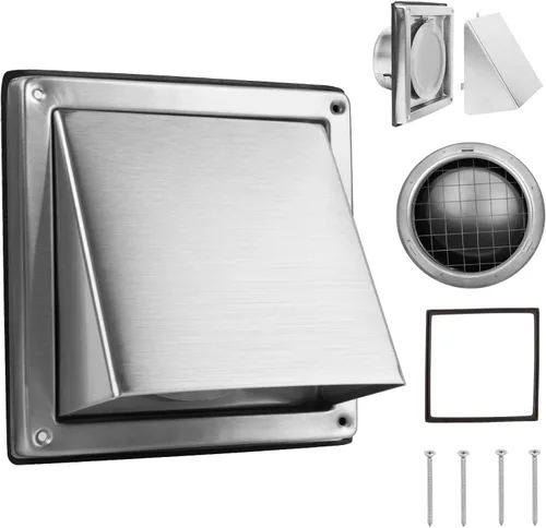 Vista 10 de FRESH SPEED - Salida de ventilación de pared externa de 4 pulgadas con solapa acolchada antirretorno
