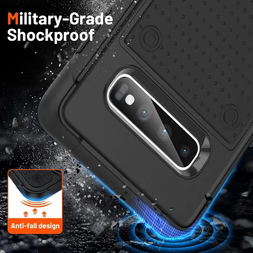 Vista 3 de Funda diseñada para Samsung Galaxy S10 Plus, regalo de grado militar, resistente a las caídas, a prueba de golpes, para Galaxy S10+ Plus