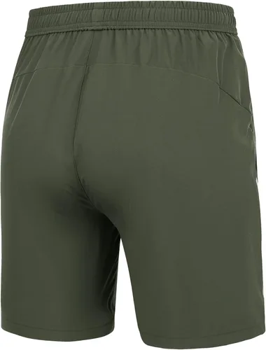 Vista 6 de WENRONSTA Pantalones cortos deportivos de entrenamiento para hombre, de secado rápido, ligeros, de tenis activos, de 7 pulgadas, pantalones cortos